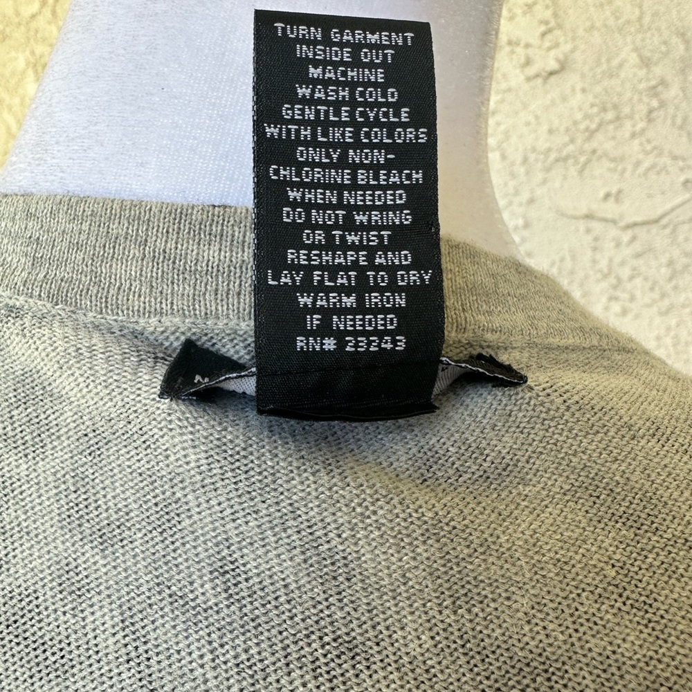 New York & Company Cardigan & Tank Sweater Set; Black & Gray Leopard; Sz Medium - Picture 15 of 16